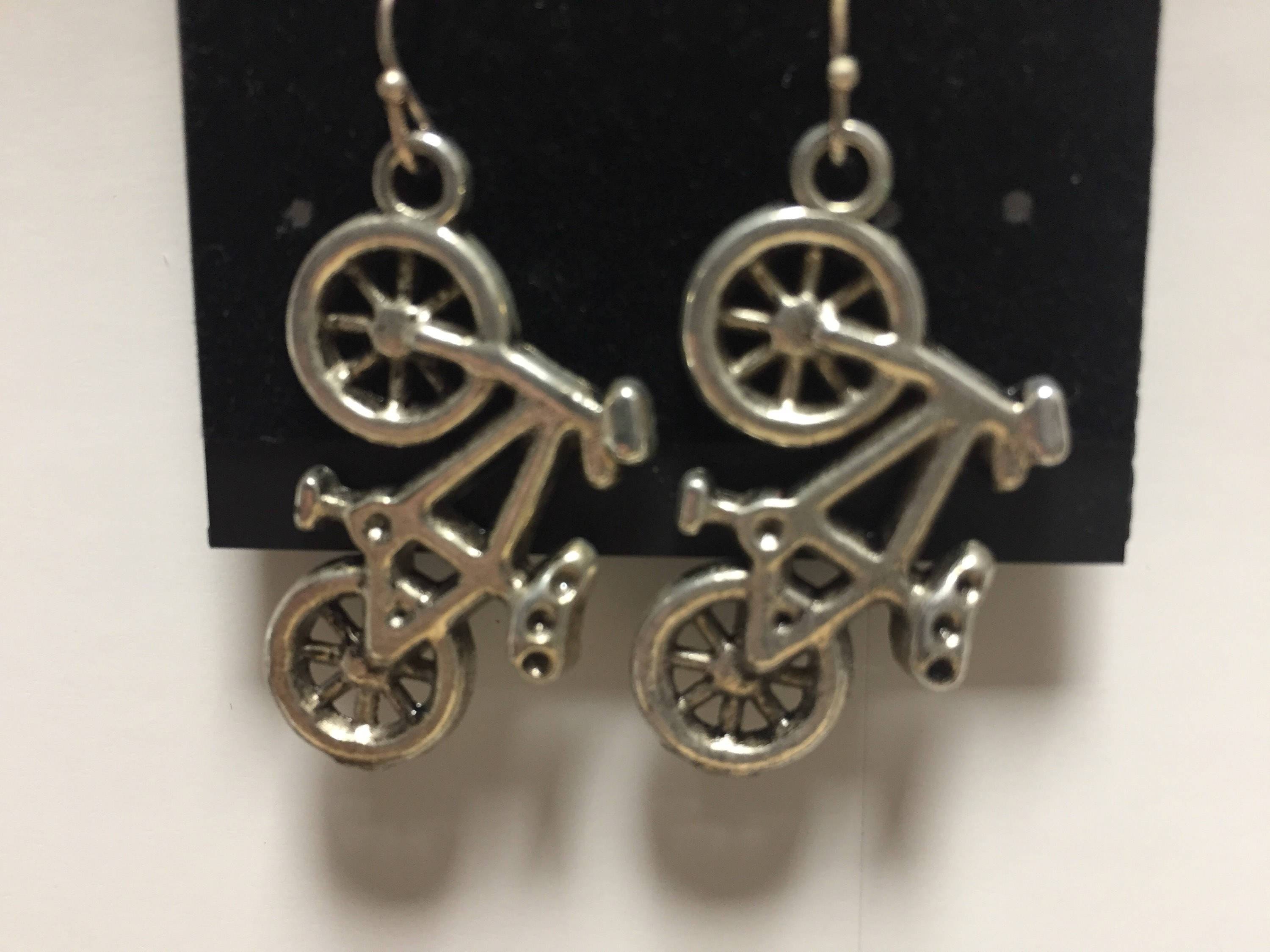 Bicycle Earrings