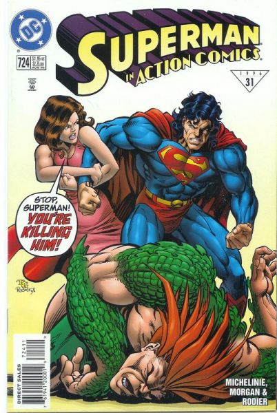 Action Comics 724 Losing Brawl!