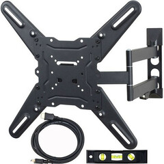 Kanto Living PS300 Full Motion Wall Mount for Displays up to 88 lb (White)