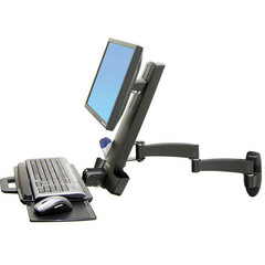 Premier Mounts Press & Release Pop Out Ultra Slim Extending Flat Panel Mount (Black)