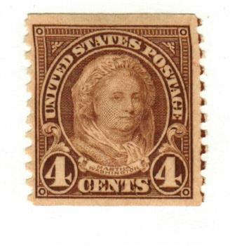 4c Martha Washington, perf 10 vertical