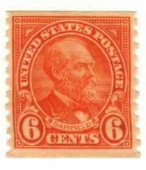 6c Garfield, deep orange
