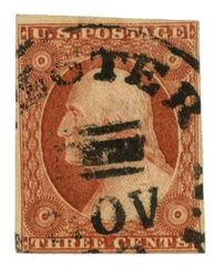 57 3c Washington, orange-brown