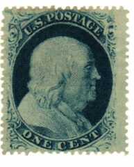 1c Franklin, type V