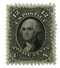 12c Washington, black