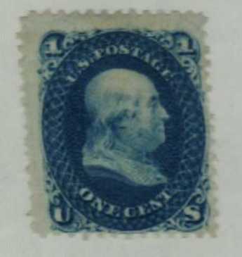 1c Franklin, blue