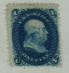1c Franklin, blue