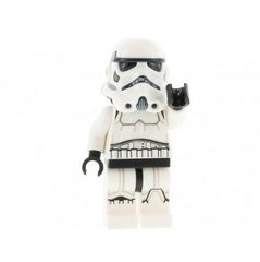 LEGO Stormtrooper - Female (Dual Molded Helmet, Gray Squares on Back, Grimacing)