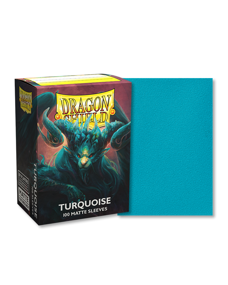 Dragon Shield - Turquoise Matte Sleeves - Standard Size (100ct)