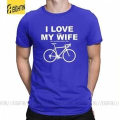 The Triathlete Store I LOVE MY WIFE When MY WIFE Lets Me Buy Another Bike Men's T-Shirt ( 191378423)