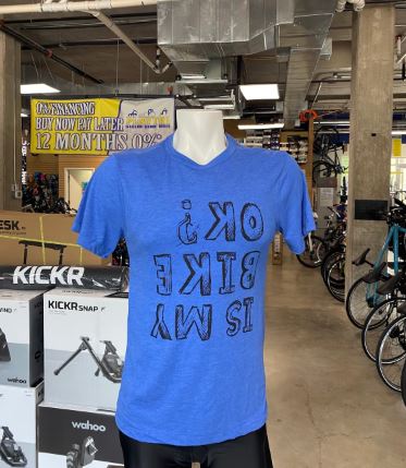 Is My Bike Ok Blue Mens T-Shirt 2022