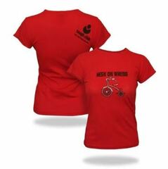 The Triathlete Store Tough Chik Heck On Wheels - Cap Sleeve Tee Shirt (107180277)