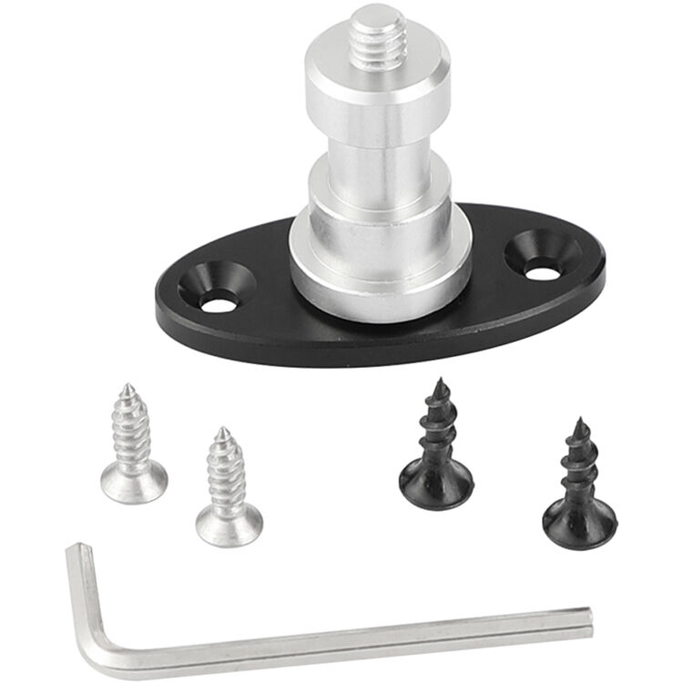 CAMVATE 1/4-20 Screw Wall/Table/Ceiling Mount (Male, Oval Base)