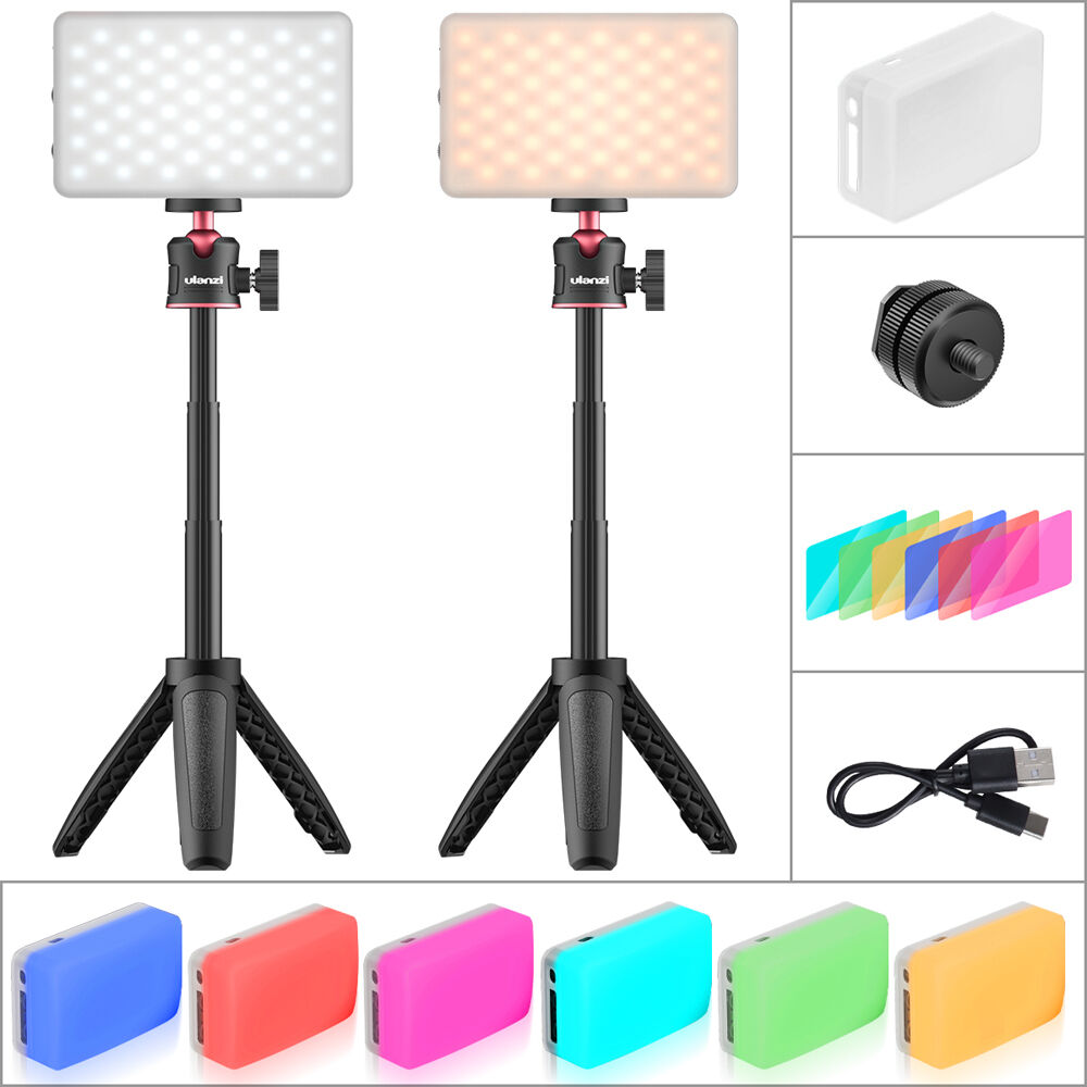 VIJIM Tabletop LED Video Lighting Kit (Single, Black)