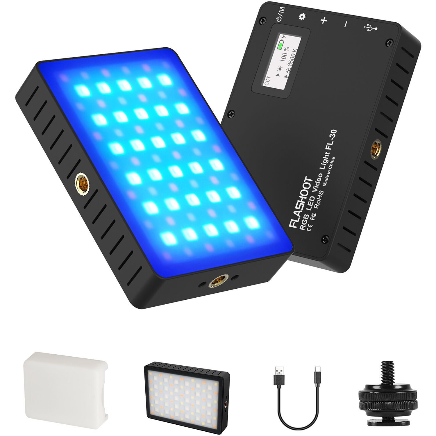 Commlite CM-L50II LED Video Light with Smartphone Holder