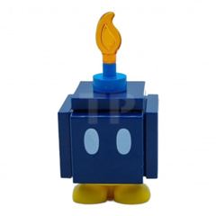 LEGO Bob-omb - Scanner Code with Pink, Lime and Lavender Lines, Black Interior Pieces