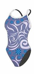 TS Swim Women's Low Back One Piece Swimsuit - Swirls (24, 32) (107180331)