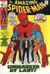 The Amazing Spider Man Vol. 1 87 Unmasked At Last!