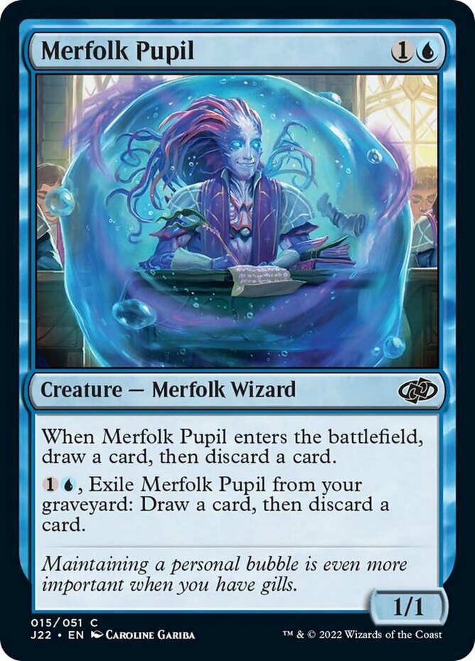 Merfolk Pupil~015/051~NM~(J22) - Jumpstart 2022~MTG