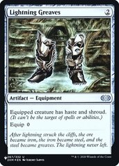 Lightning Greaves - Foil