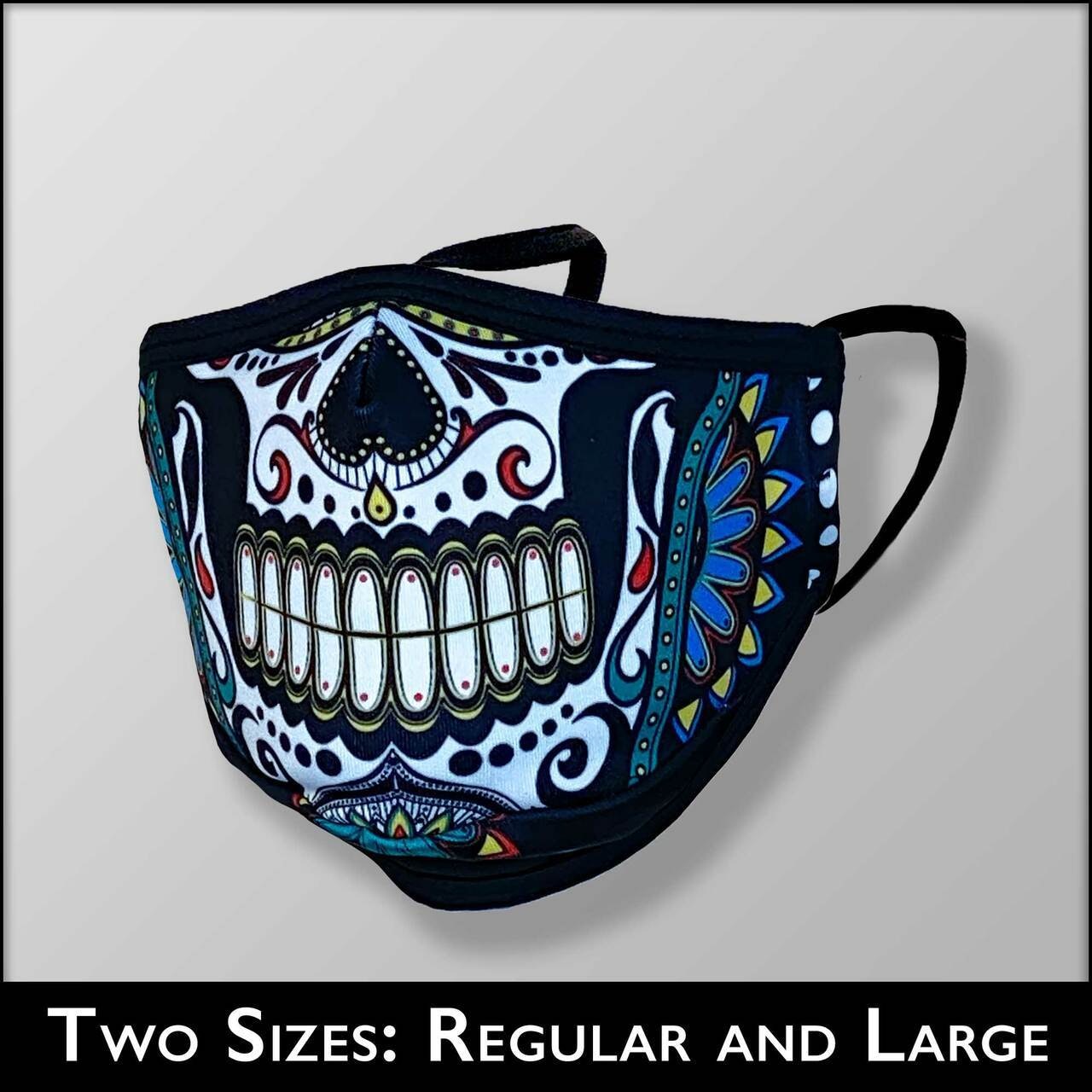 INKnBURN Calavera 3-Layer Face Mask