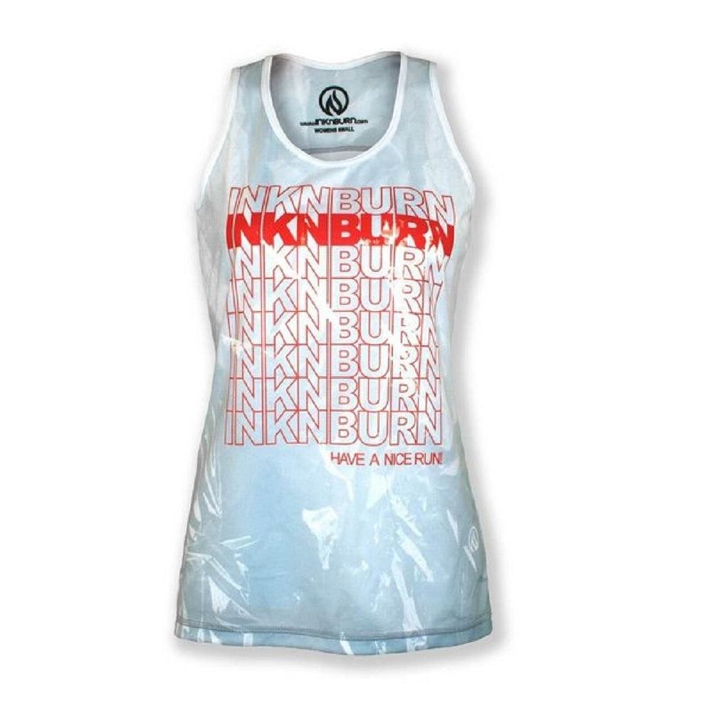 INKnBURN Womens Plastic Bag Singlet (M, L, XL)