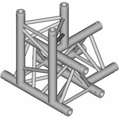 Global Truss 4-Way Horizontal Cross-Junction for F32 I-Beam Truss System (1.64')