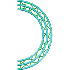 Global Truss Straight Segment for F32 I-Beam Truss System (16.4')
