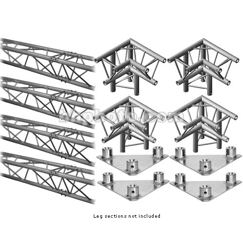 Global Truss Basebase Plate 30X30A-Blk