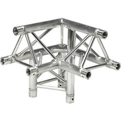 Global Truss Three-Way 90° Apex Up - Left Corner for F33 Triangular Truss System (1.64')