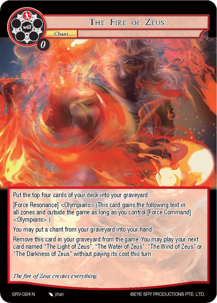 The Fire of Zeus - GRV-024 - N