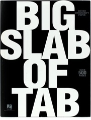 Hal Leonard Big Slab of Tab - 512 Page Book