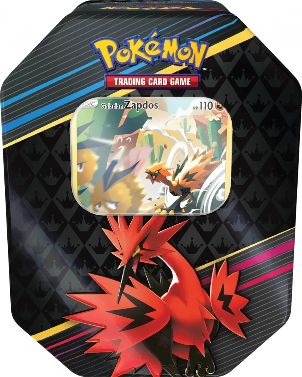 Sword & Shield - Crown Zenith Tin - Galarian Zapdos (International Version)