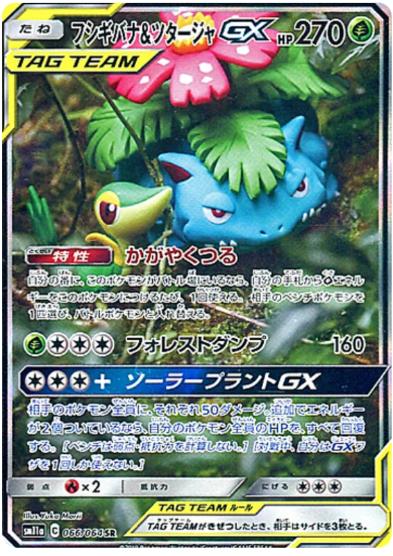 Venusaur & Snivy GX - 066/064 - Secret Rare