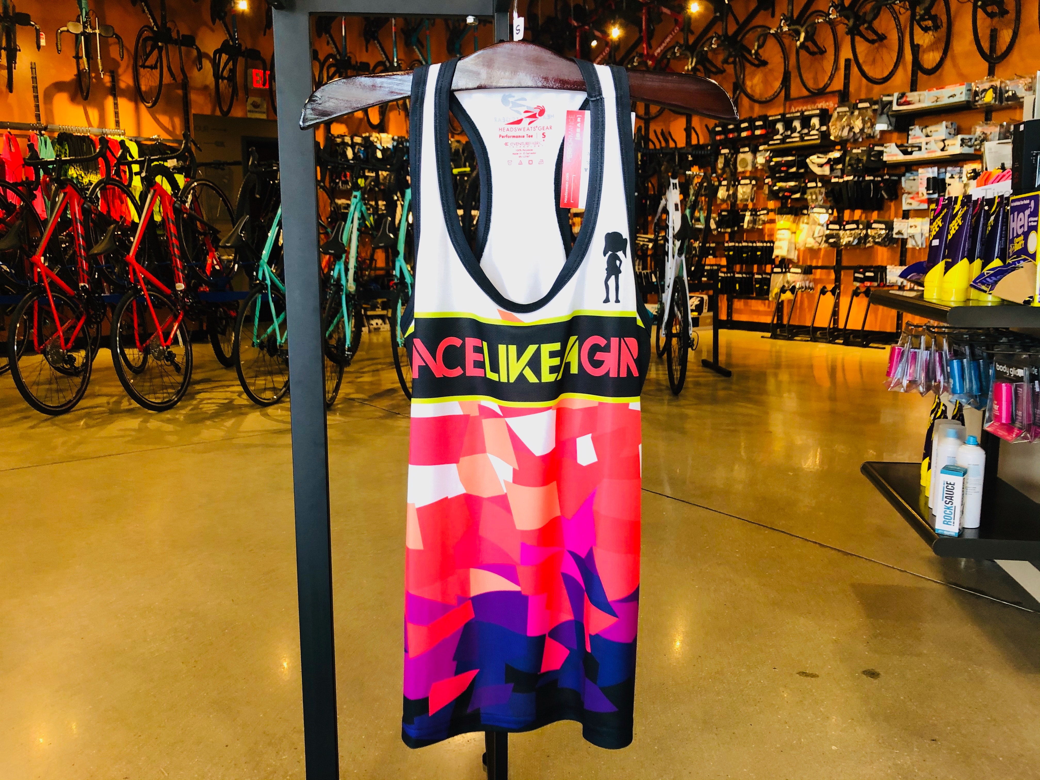 Race like a girl singlet