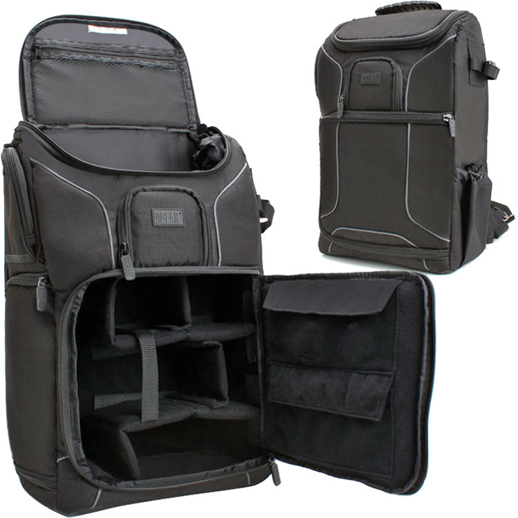 USA GEAR S17 DSLR Camera Backpack (Black)