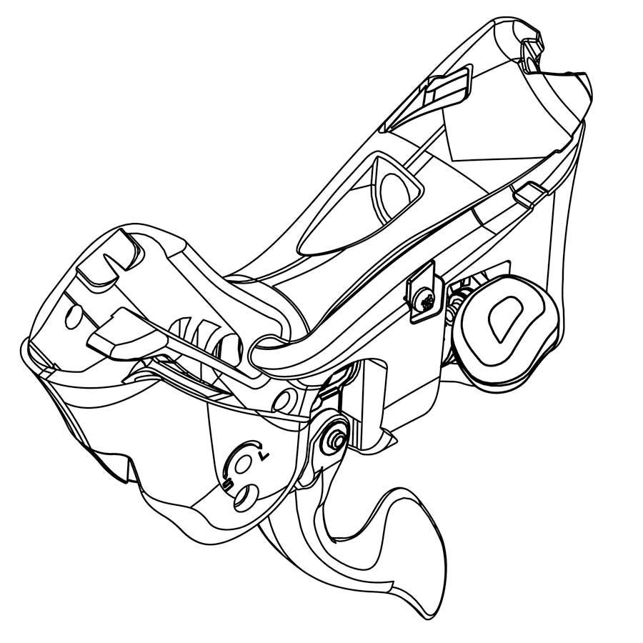 Campagnolo H11 shifter body Left 2019