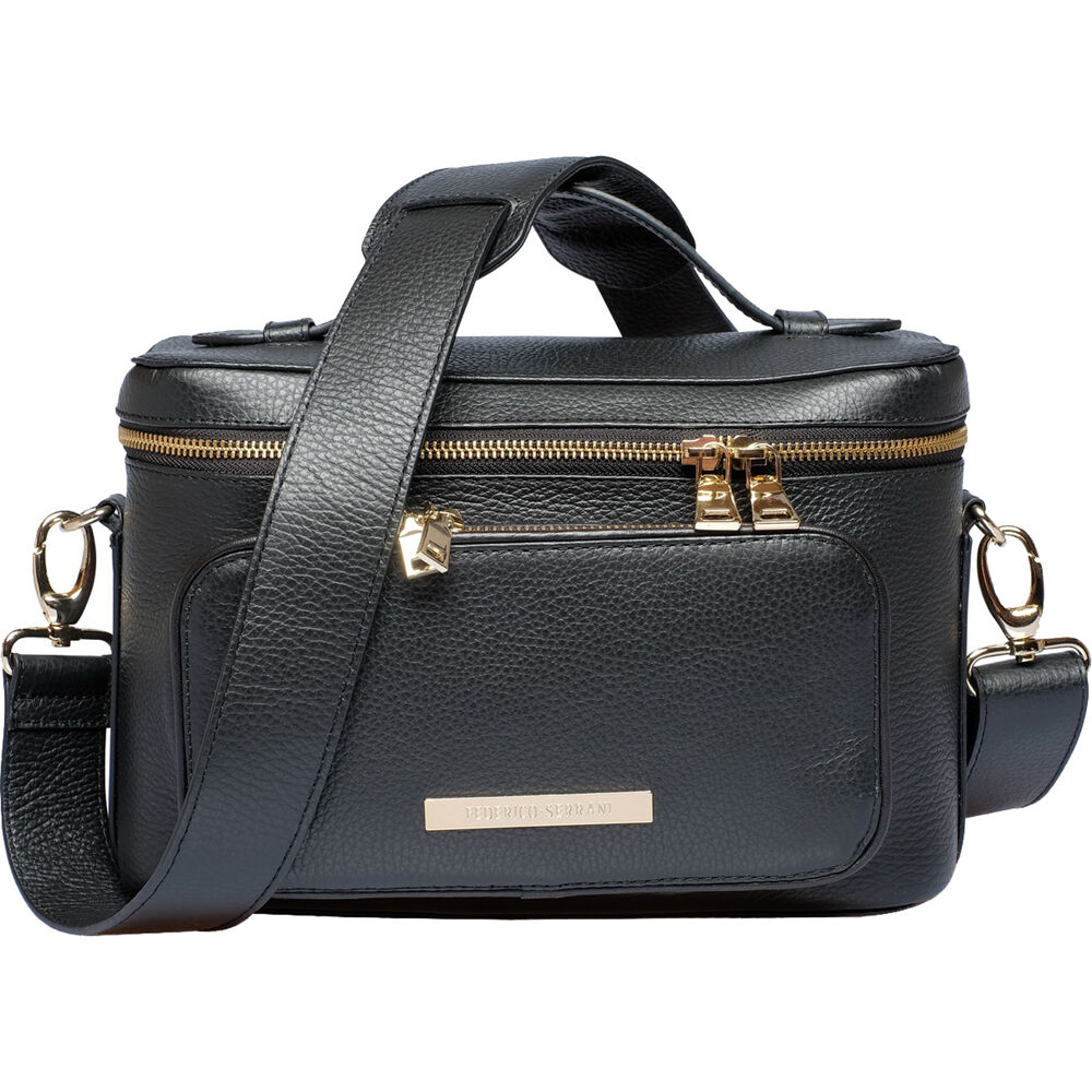FEDERICO SERRANI Capetown Leather Camera Bag (Chocolate)