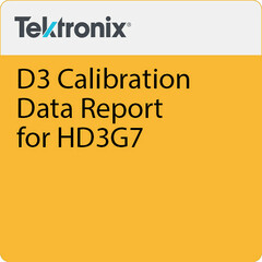 Tektronix 3-Year Calibration Data Report for HD3G7 Modules