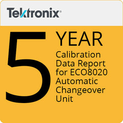 Tektronix 5-Year Calibration Data Report for ECO2080 Changeover Units