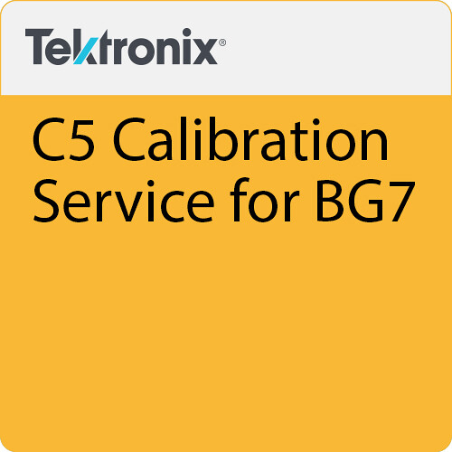 Tektronix C5 Calibration Service for BG7