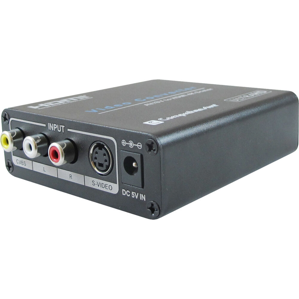Comprehensive Composite/S-Video & Audio to HDMI Converter