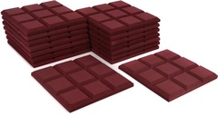 Auralex 2 inch SonoFlat Grid 2x2 foot Acoustic Panel 16-pack - Burgundy