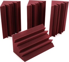 Auralex LENRD 1x1x2 foot Studiofoam Bass Trap - Burgundy (4-pack)