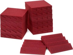 Auralex 2 inch Studiofoam DST-114 - 1x1 foot Acoustic Panel 24-pack - Burgundy