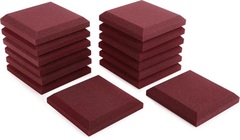 Auralex 2 inch SonoFlat 1x1 foot Acoustic Panel - Burgundy (14-pack)