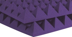 Auralex 4 inch Studiofoam Pyramids 2x2 foot Acoustic Panel 6-pack - Purple