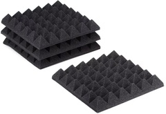 Gator 4-pack of Charcoal 12-inch x 12-inch Acoustic Pyramid Panel