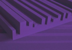 Auralex 4 inch Studiofoam Metro 2x4 foot Acoustic Panel 6-pack - Purple