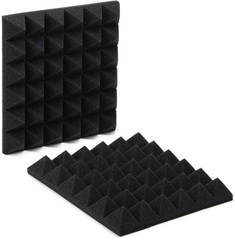 Gator 2-pack of Charcoal 12-inch x 12-inch Acoustic Pyramid Panel